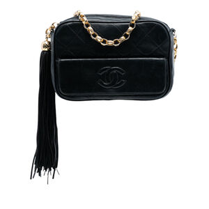 Pre-Loved Chanel Mini CC Quilted Lambskin Tassel Camera Bag